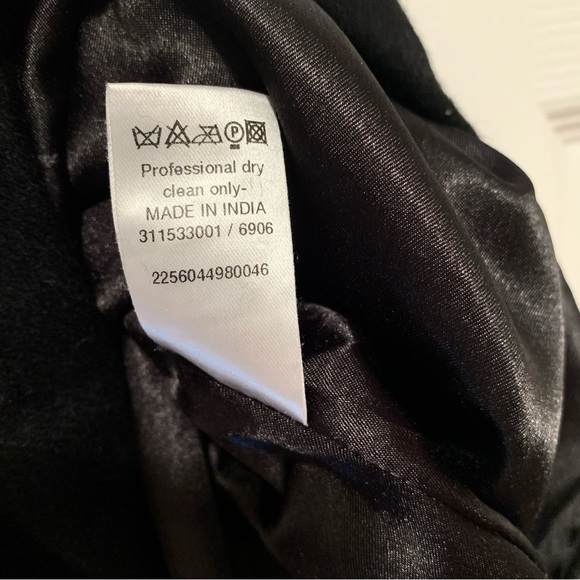 WALLIS Black and Green Wool Midi A-Line Skirt Women’s Size 12 - Picture 7 of 7